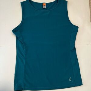 Lucy Athletic Performance Teal Tank Top Size M Long